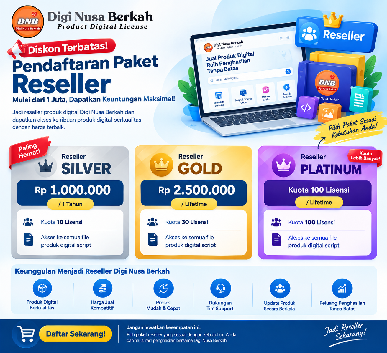 Promo akhir pekan untuk paket reseller