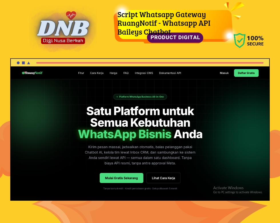 Script RuangNotif Whatsapp Gateway v1.0.0