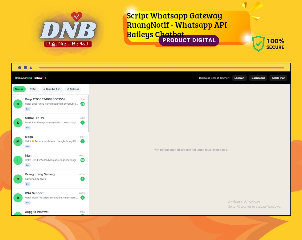 Script RuangNotif Whatsapp Gateway v1.0.0